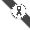 Black mourning ribbon